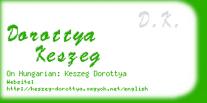 dorottya keszeg business card